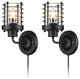 Retro Wall Sconces Set Of Two Semi Cage Wall Sconce Light