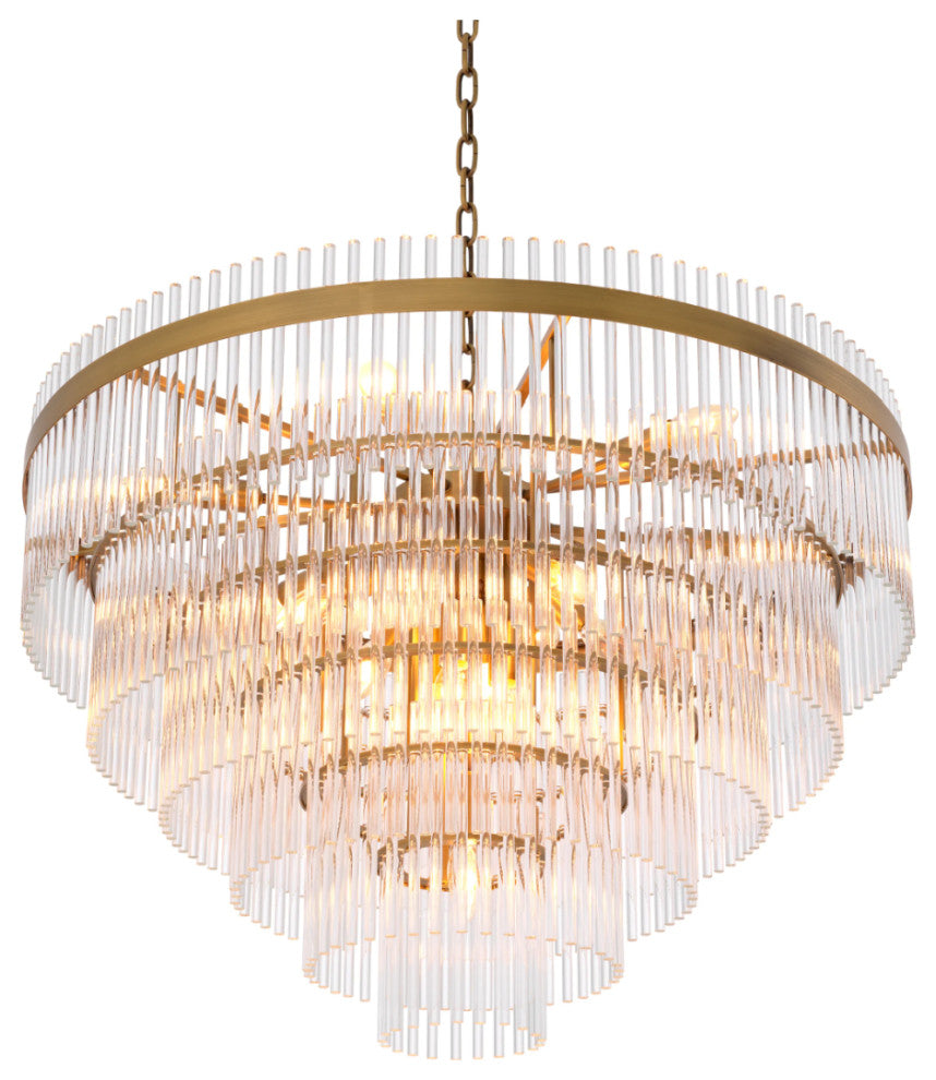 Cascading Glass Rods Chandelier | Eichholtz East