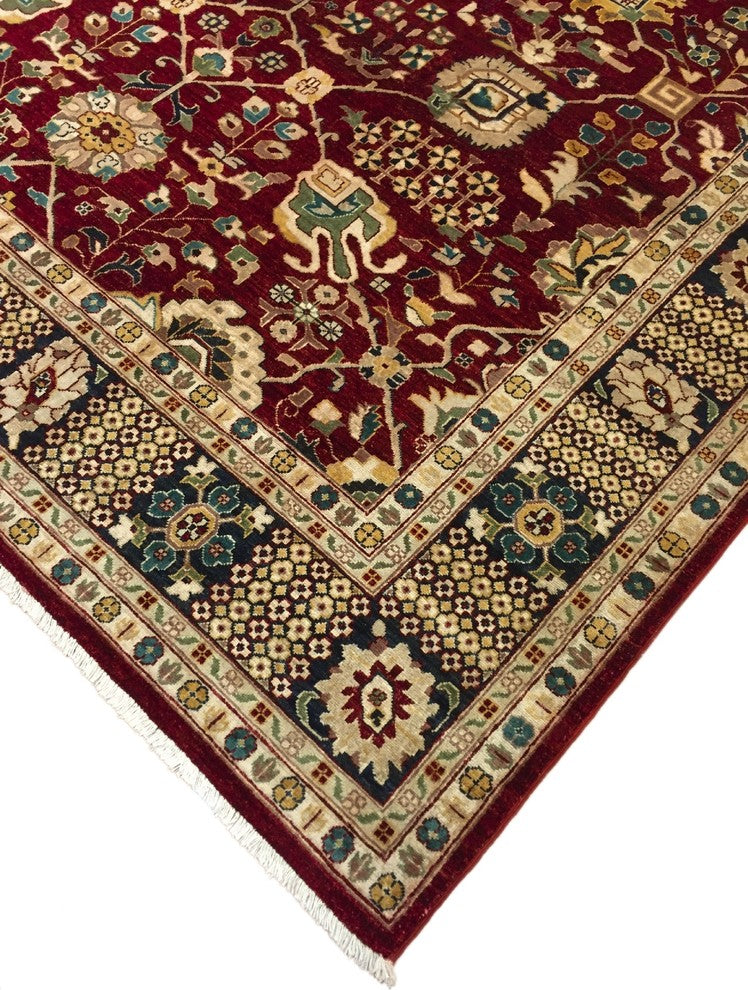 Peshawar Karema Red/Blue Rug, 8'10x11'10