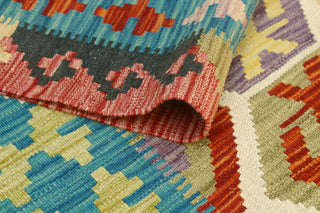 Flatweave Lolita Red/Blue Rug, 5'10x8'1