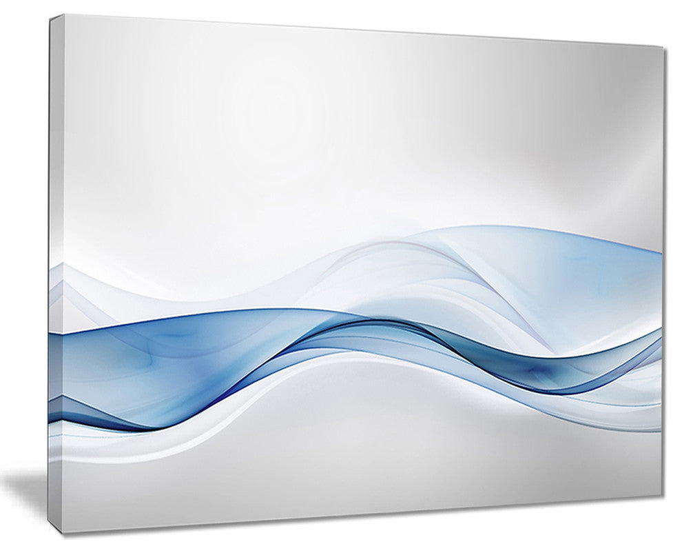 "3D Wave of Water Splash" Abstract Digital Art Canvas Print