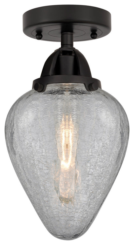 INNOVATIONS LIGHTING 288-1C-BK-G165 Geneseo 1 Light 6.5 inch Semi-Flush Mount