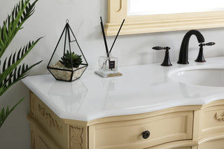 Bathroom Vanity, Light Antique Beige, 60", Single Sink