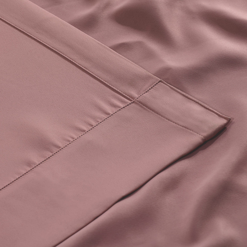 Room Darkening Curtain Panel Pair, Fresco Blush, 50"x84"