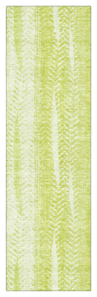 Premium Machine Washable Mayfield AMF694 Aloe 2'3" x 7'6" Runner Rug