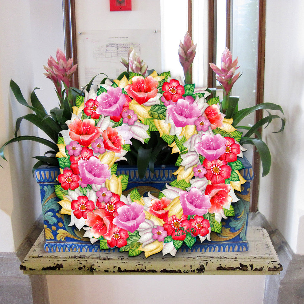 Flowers Summer Wreath Door Hanger