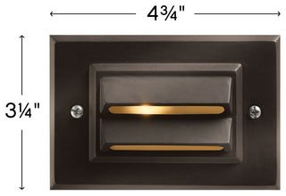 Horizontal LED Deck Sconce in Bronze