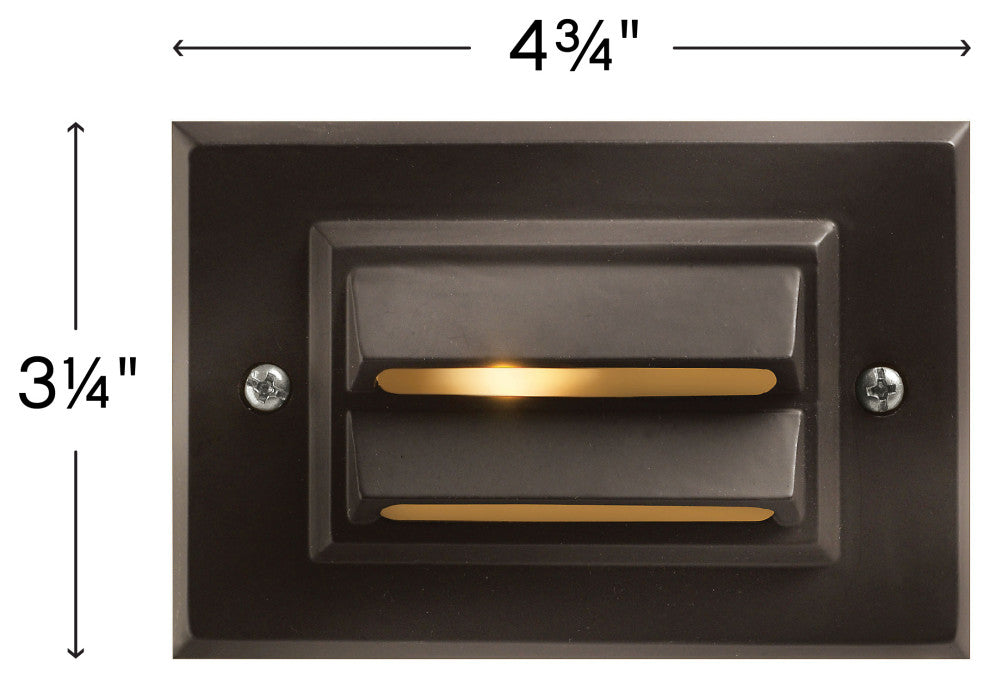 Horizontal LED Deck Sconce in Bronze