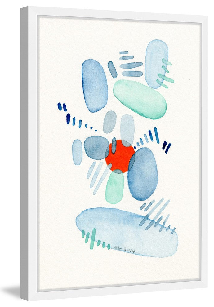 Marmont Hill, "Red Dot" by Nikki Galapon Framed Painting Print, 20x30