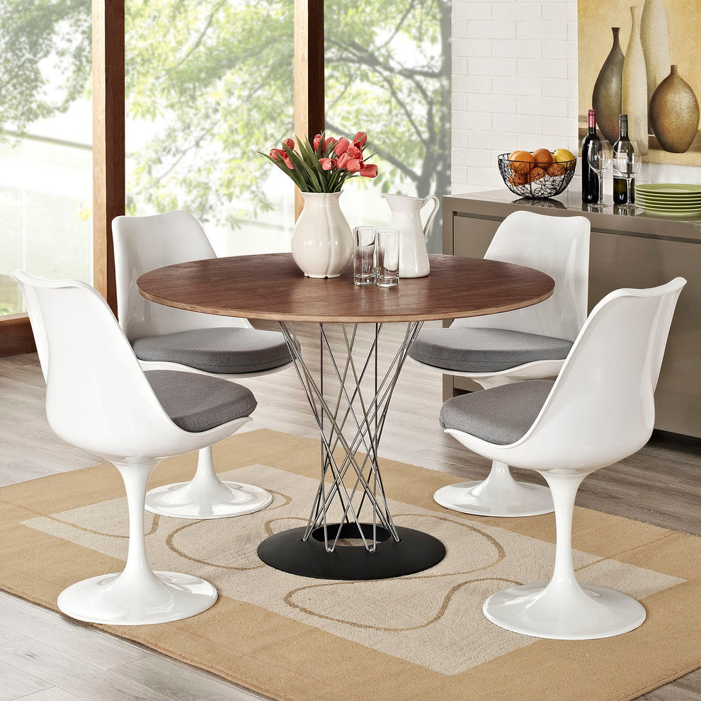 Modern Contemporary Kitchen Dining Side Chair Set of 4 Gray