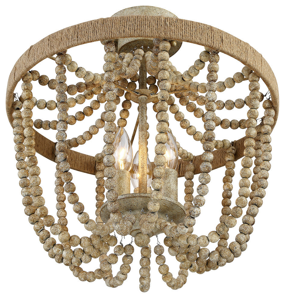 3-Light Semi-Flush Mount