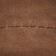 Pouf-Solid Handmade Leather Pouf (Recycled Foam with Fiber Fill), Light Brown, {Round]14x14x14