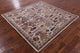 6' Square Hand-Knotted Persian Ziegler Wool Rug - Q12886