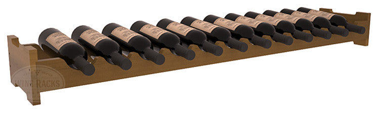 12-Bottle Scalloped Wine Rack, Redwood, Oak + Satin