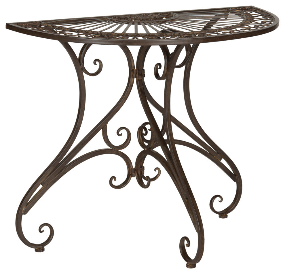 Safavieh Annalise Indoor-Outdoor Accent Table, Rustic Brown