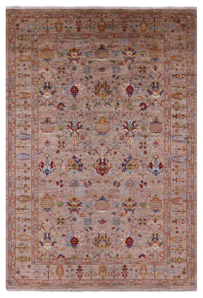 Persian Tabriz Handmade Rug 8' 2" X 11' 9" Q10057