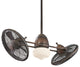 Minka Aire Gyro LED 42" Ceiling Fan With Wall Control, Resoration Bronze