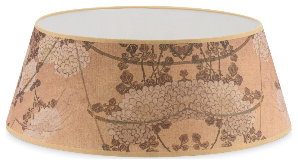 Tree Nest Glory Canvas Tree Skirt For Christmas Tree Stands, Medium, Brown/Beige