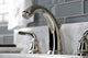 Kingston Brass KB986RXLPN Widespread Bathroom Faucet, Pop-Up Drain