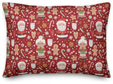 Mr & Mrs Claus Pattern 14"x20" Throw Pillow