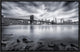"Brooklyn Bridge" Framed Canvas Giclee by Javier De La, 23x15"