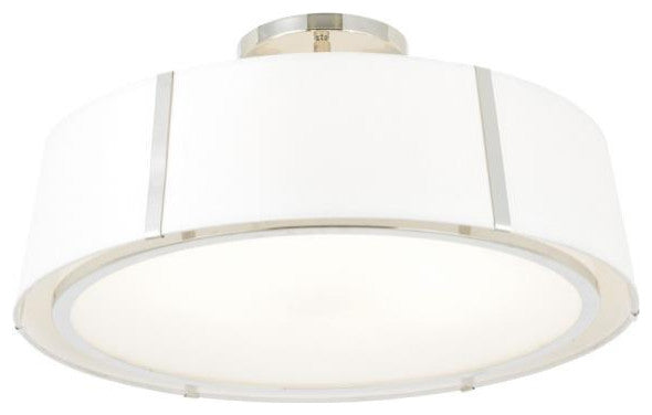 Fulton 6 Light Chandelier in Polished Nickel