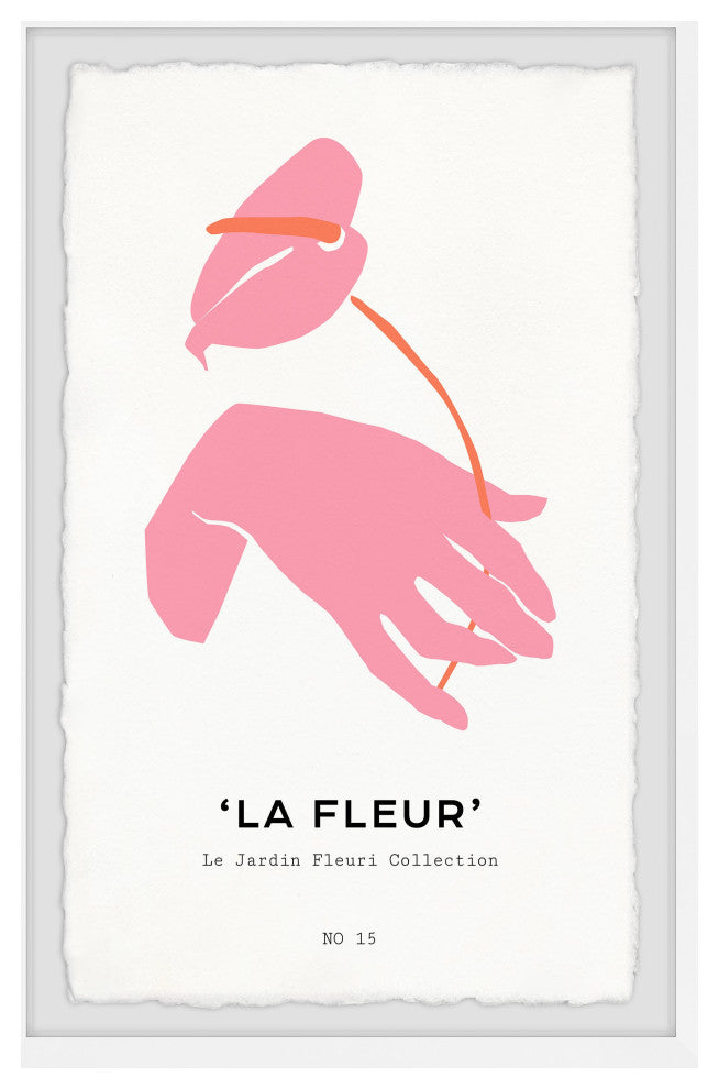 "La Fleur No 15" Framed Painting Print, 8x12