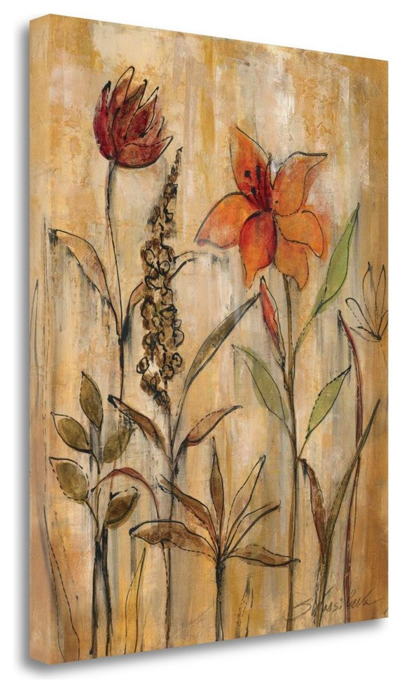 "Aquarelle Garden II" By Silvia Vassileva, Giclee Print on Gallery Wrap Canvas