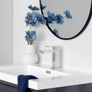 STYLISH Bathroom Faucet Single Handle Polished Chrome Finish, B-112C AVA