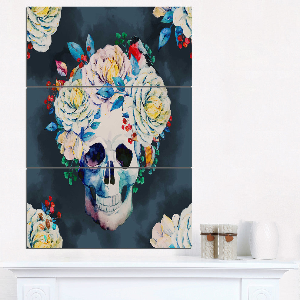 "Little Children on a Bicycle" Photo Glossy Metal Wall Art, 3 Panels, 28"x36"