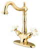 Kingston Brass Vessel Sink Faucet, Polished Brass