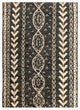 Surya Bjorn BJR-1000 Bohemian Area Rug, Black, 8'' x 11'' Rectangle