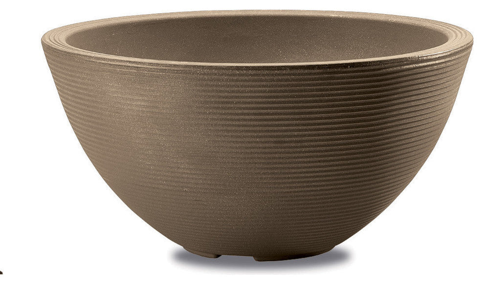 Delano 16" Planter, Mocha, 16" Bowl