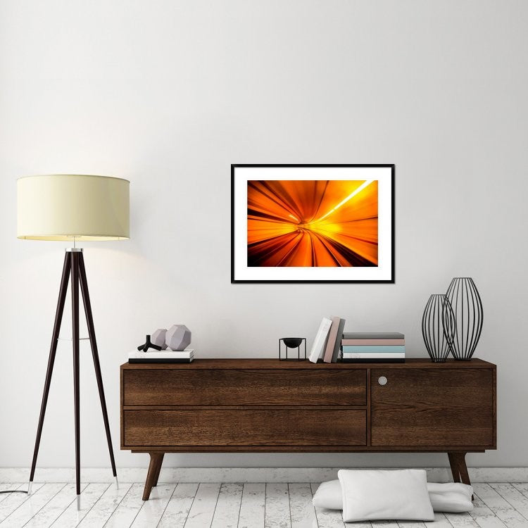 "Wormhole" Framed Digital Print by Alfred Myers, 38"x28"