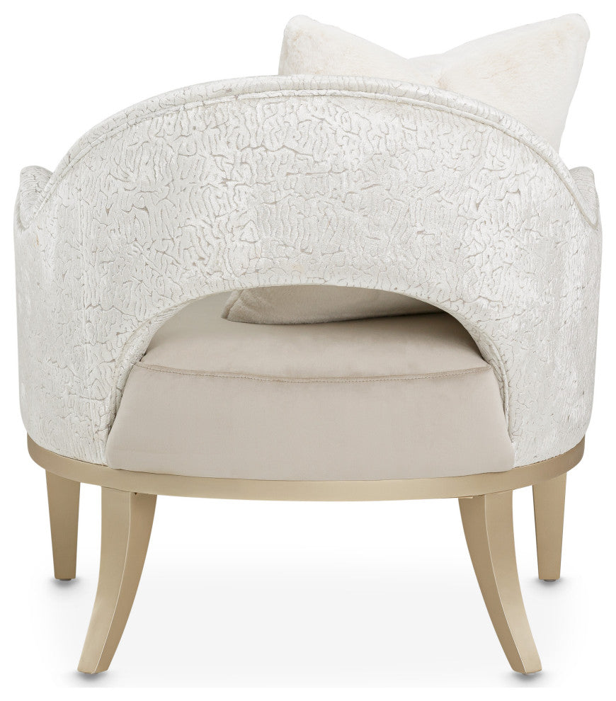 Yvette Accent Chair - Porcini/Champagne