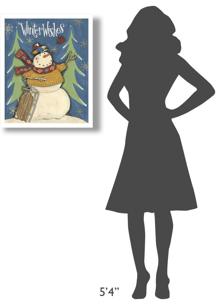 "Snowman Season I" Digital Paper Print by Anne Tavoletti, 22"x26"