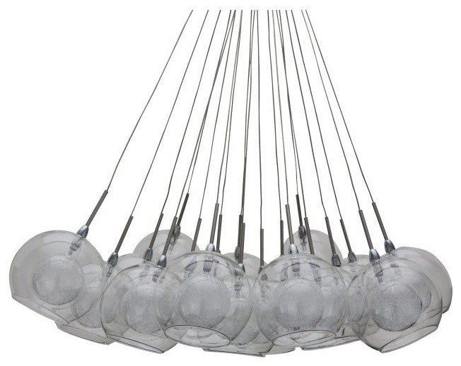 Nuevo Living Aura Lighting Pendant | Clear Glass
