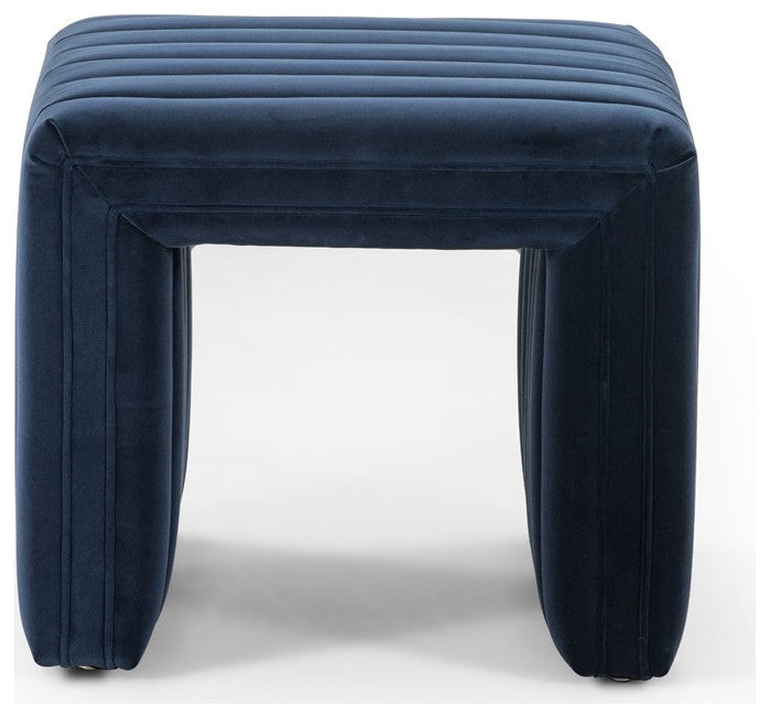 Augustine Ottoman, 21", Sapphire Navy
