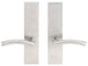 Brussels Lever, Full Dummy Tubular Pair, Right Hand, Satin Stainless Steel