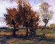 Vincent Van Gogh Autumn Landscape With Four Trees Wall Decal