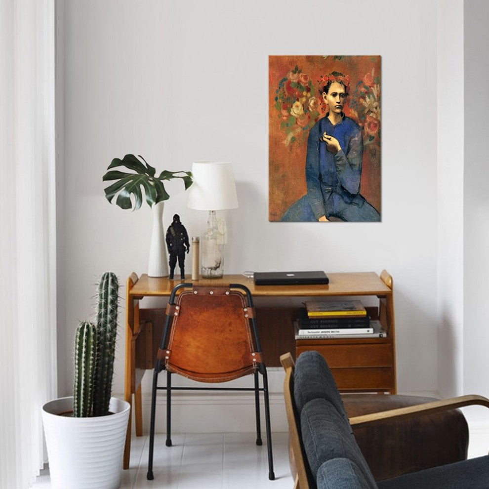 "A Boy with Pipe" by Pablo Picasso, Canvas Print, 26x18"
