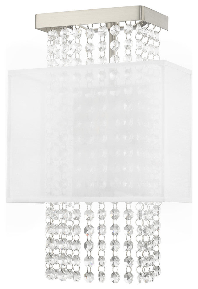 Contemporary Brushed Nickel ADA Wall Sconce