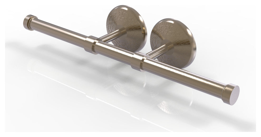 Monte Carlo Double Roll Toilet Tissue Holder, Antique Pewter