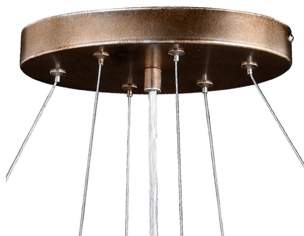 Rainier 6-Light Linear Chandelier Silver Mist
