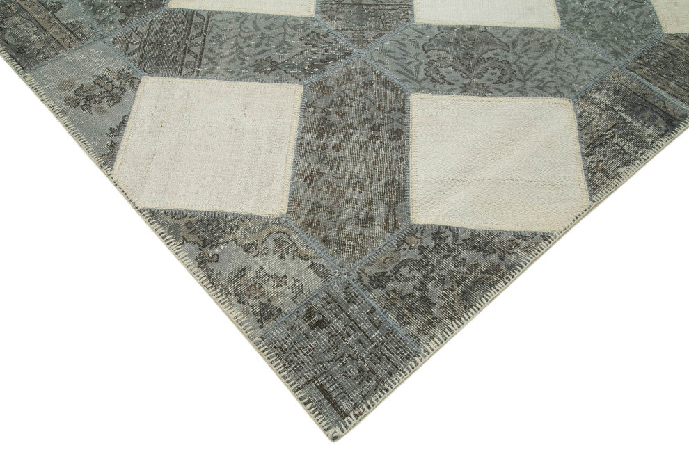 Rug N Carpet - Hand-Knotted Anatolian 8' 3" x 11' 7" Antique Patchwork Area Rug
