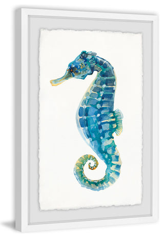"Aegean Sea Horse" Framed Painting Print, 12"x18"