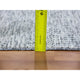 Harbor Gray Undyed Wool Hand Knotted Grass Design XL Runner Rug, 2'6"x20'5"
