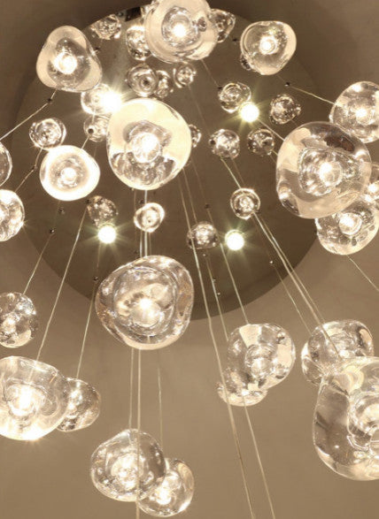 Hanging Modern Crystal Lamp for Staircase, 18 Lights