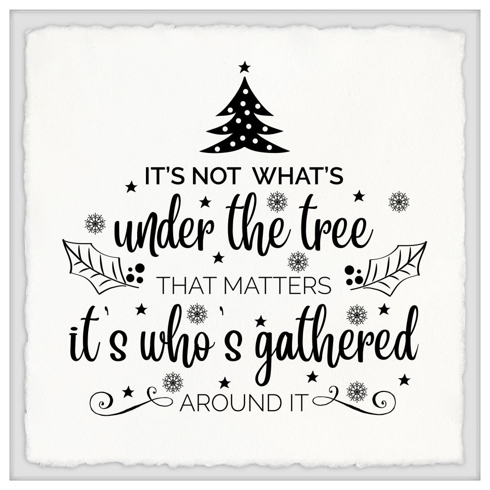 "Under the Tree" Framed Painting Print, 24x24