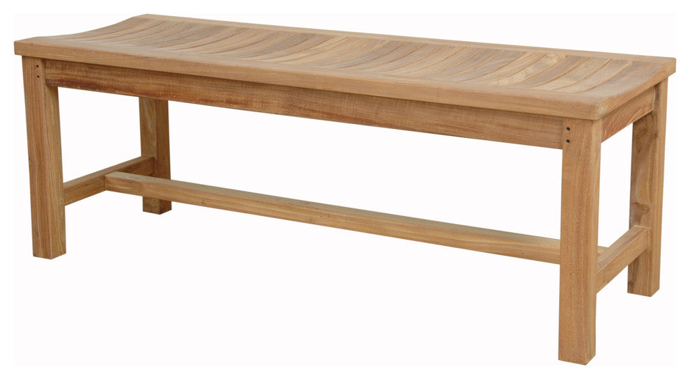 Anderson Teak BH-7048B Madison 48" Backless Wooden Bench